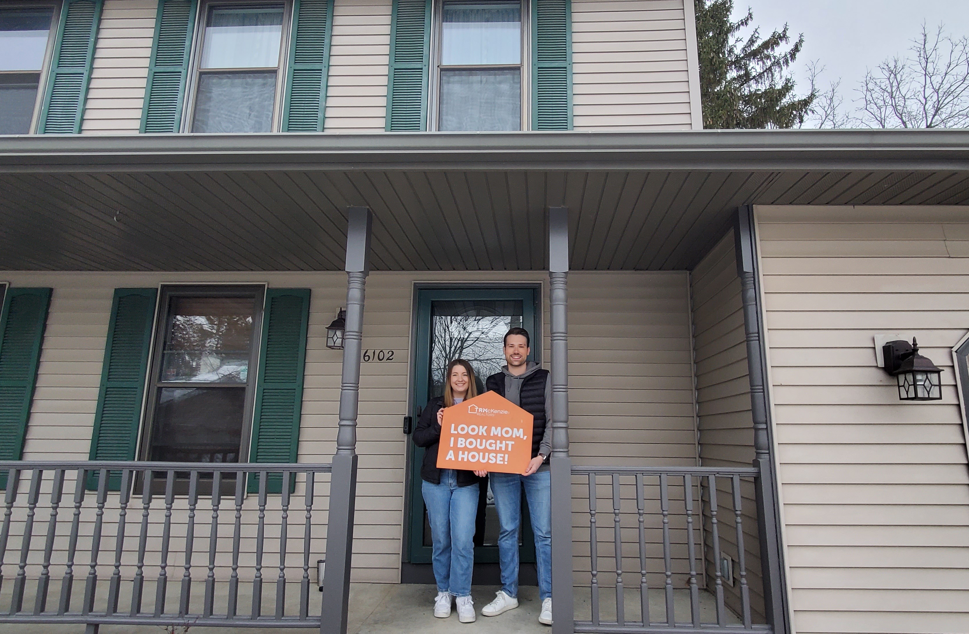 Ashlyn and Taylor at their first home